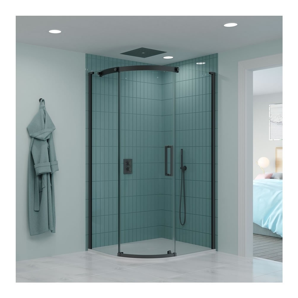 Crosswater Optix 10 Slate Offset Shower Quadrant Sanctuary Bathrooms